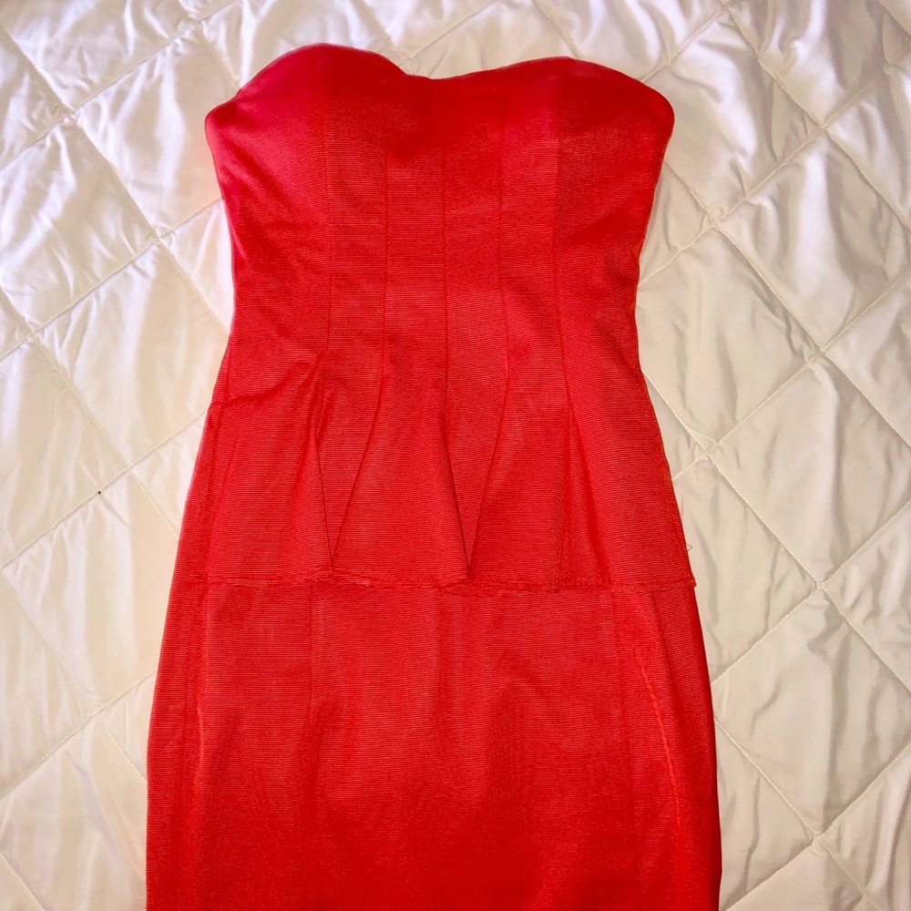 Bebe strapless mini dress. NWOT